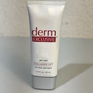 Derm Exclusive AM/PM Collagen Lift Firming Cream For Face & Eyes 2 fl oz Sealed